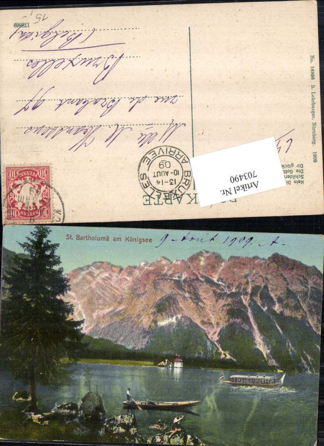703490 St. Bartholomew's on Lake Königssee near Berchtesgaden, Lehrburger pub, 16896
