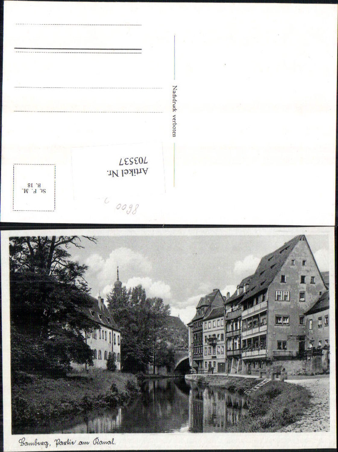 703537 Bamberg Partie am Kanal