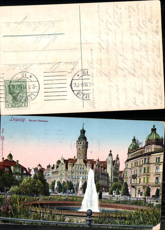 703628 Leipzig Neues Rathaus gel Suhl pub Louis Glaser 5148
