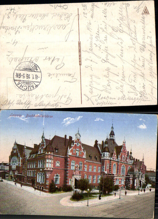 703642 Leipzig Buchhändlerhaus Feldpost Taucha Bez. Leipzig