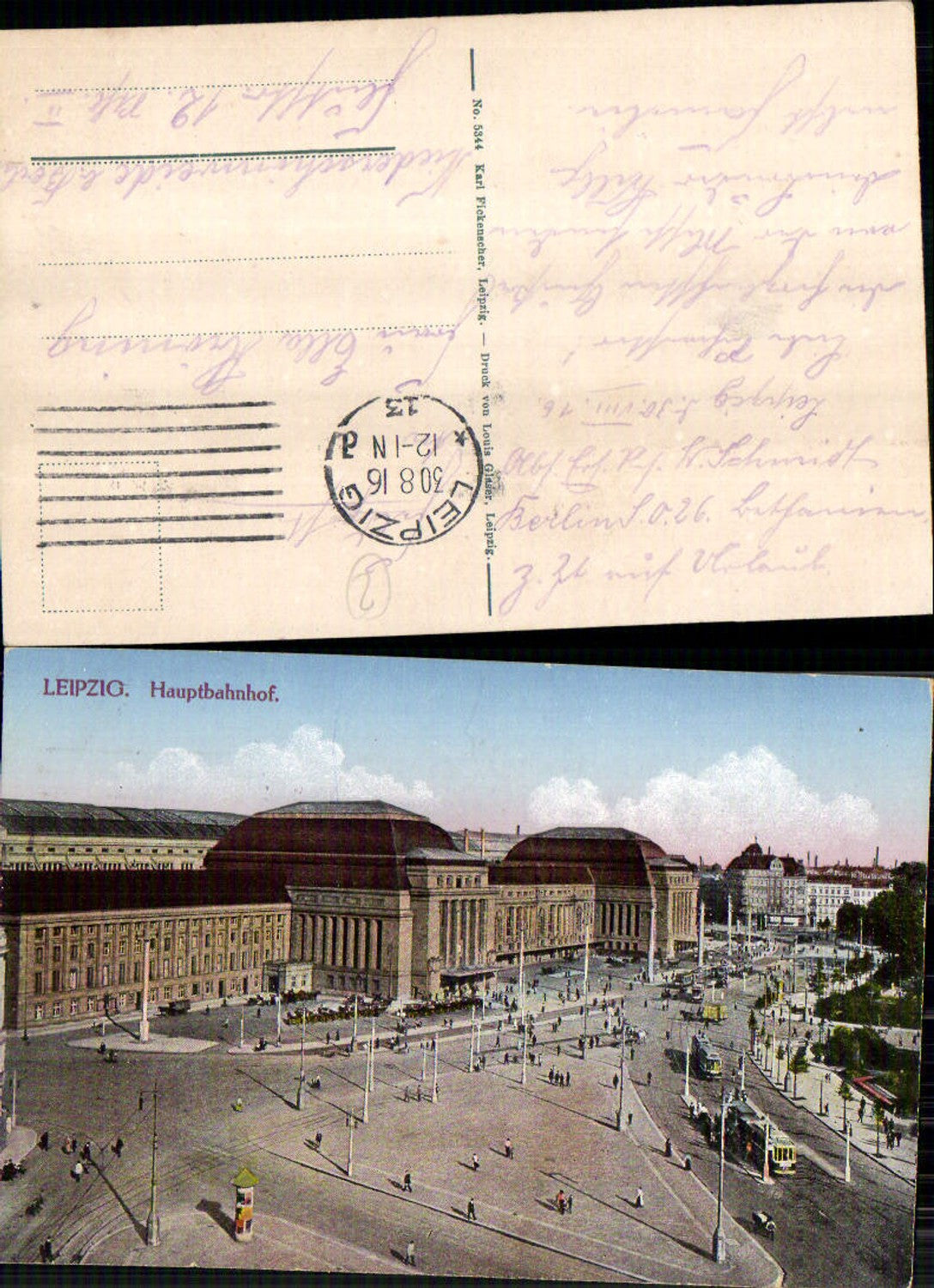 703654 Leipzig Bahnhof Hauptbahnhof gel Niederschönweide Berlin