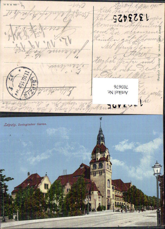 703676 Leipzig Zoological Garden Field Post Office Gössnitz