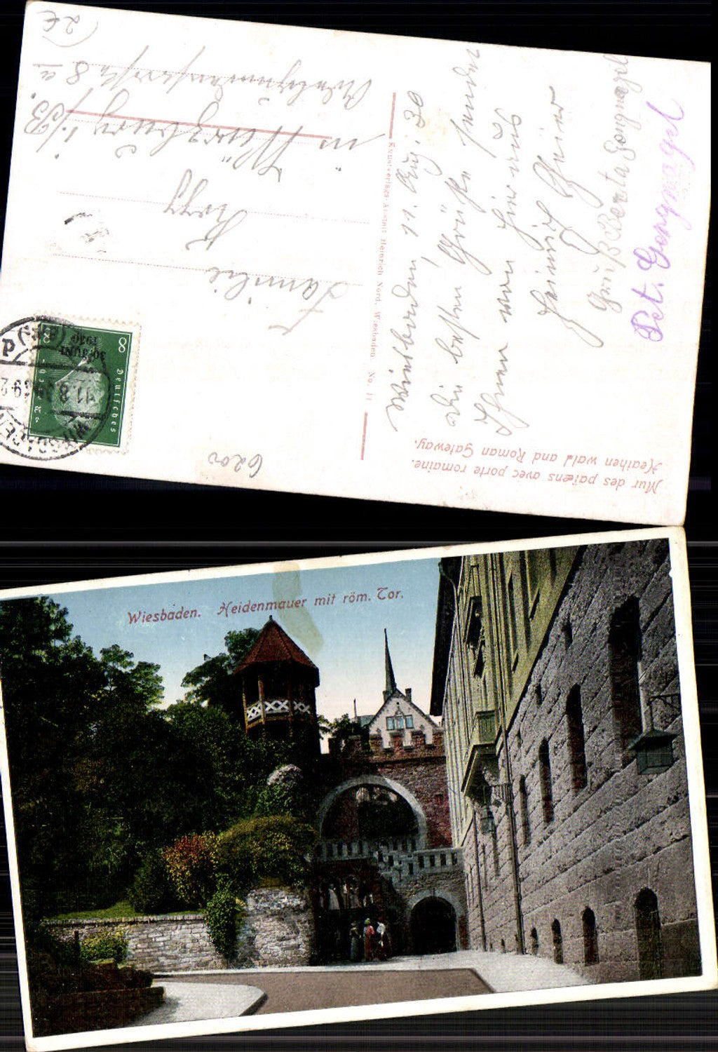 703734 Wiesbaden Heidenmauer römisches Tor