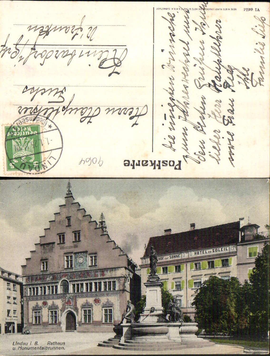 703931 Lindau am Bodensee Markt Rathaus Hotel zur Sonne
