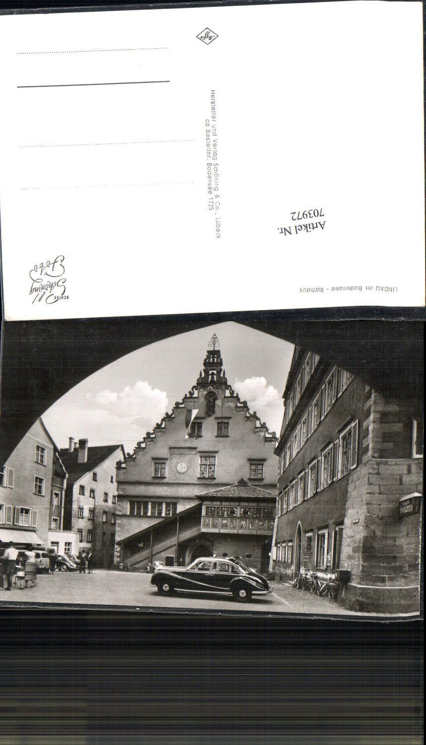 703972 Lindau am Bodensee Rathaus Oldtimer Auto