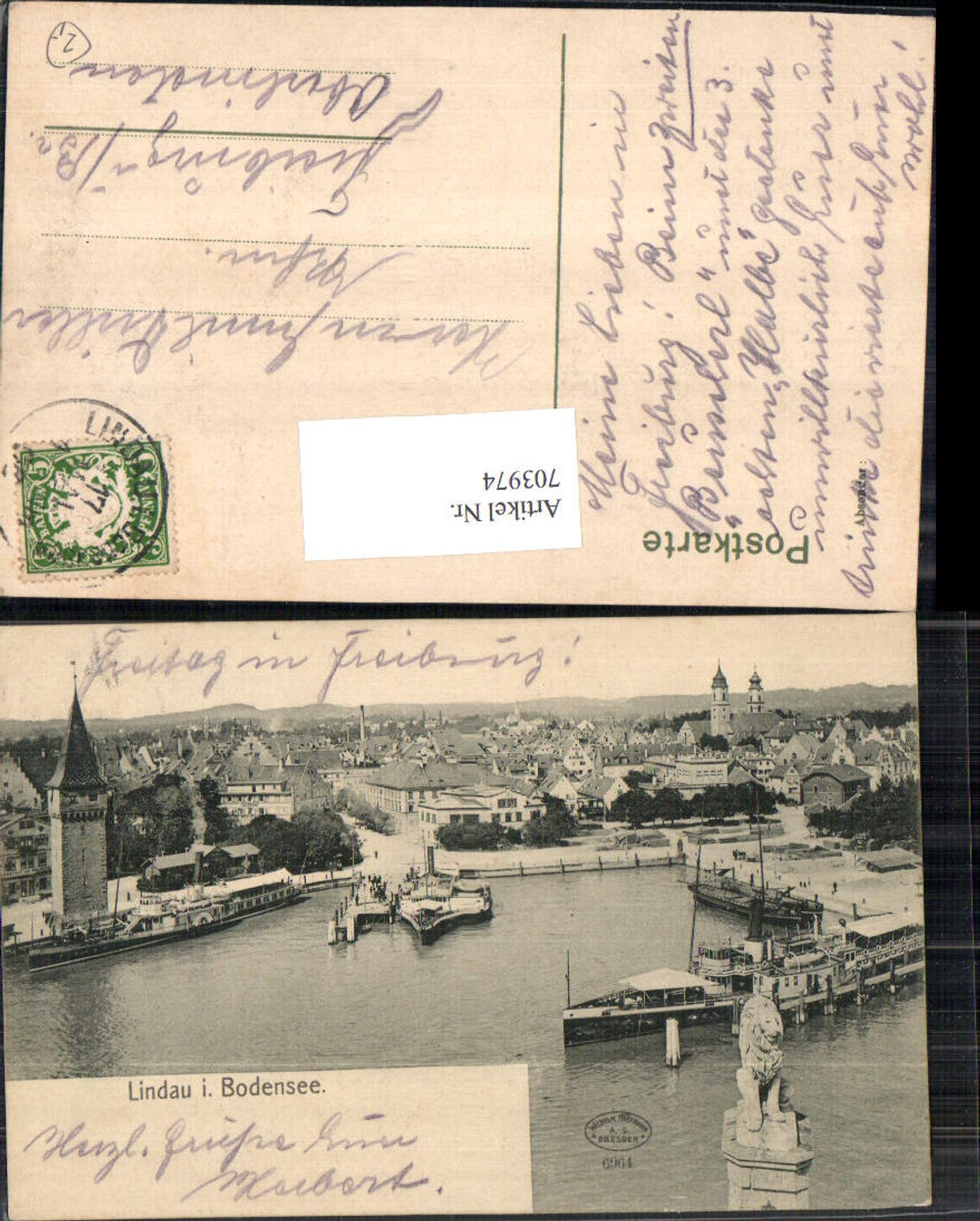 703974 Lindau am Bodensee Hafen pub Wilhelm Hoffmann 6964