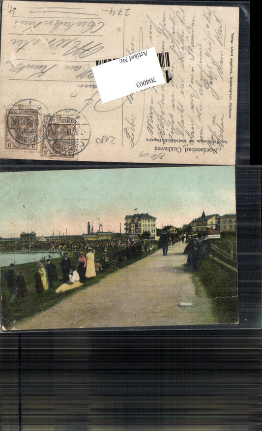 704003 Nordseebad Cuxhaven Spielbassin bei Modelschiff Regatta