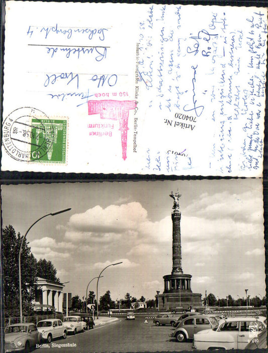 704020 Berlin Siegessäule VW Käfer Oldtimer