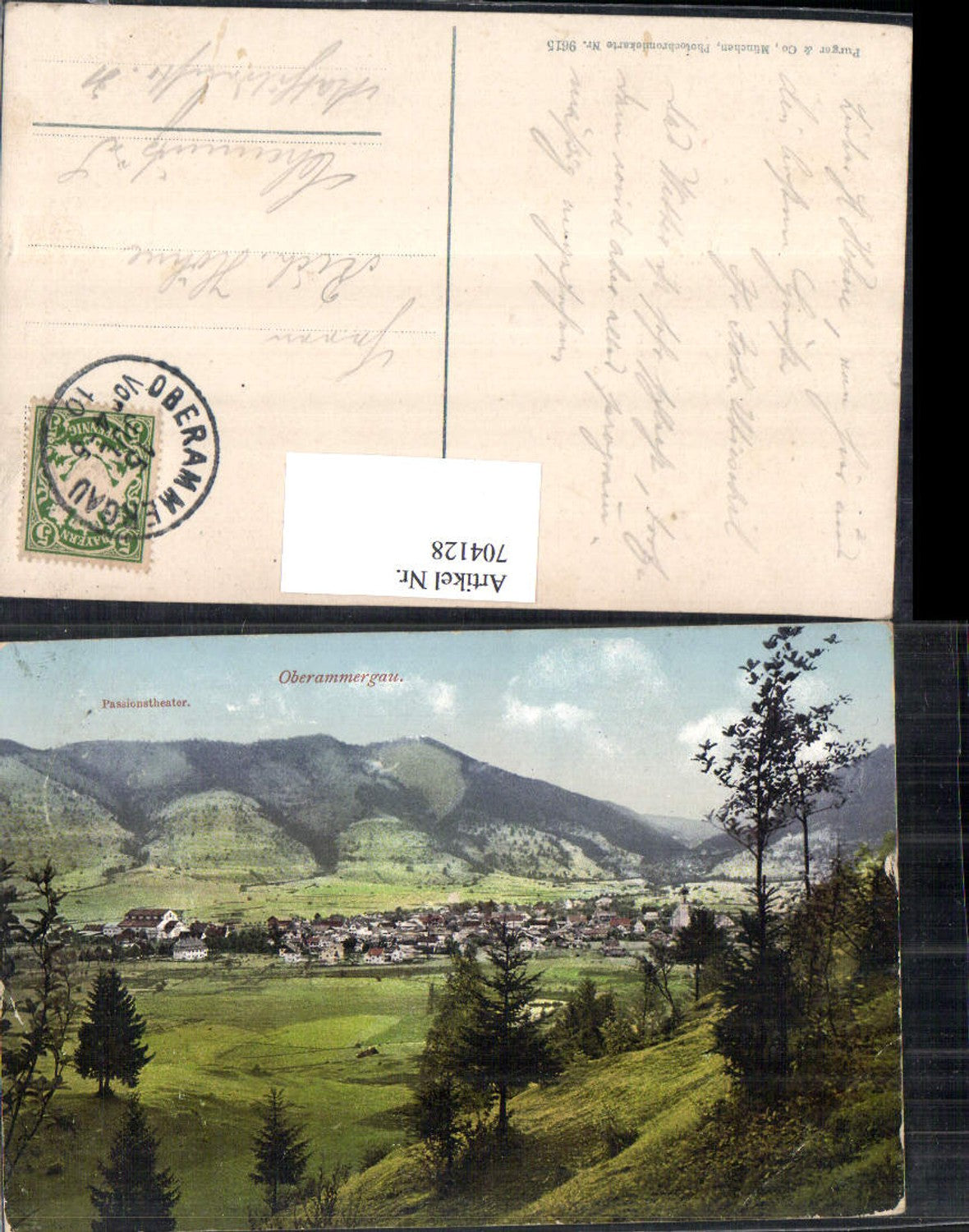 704128 Oberammergau Partie pub Purger & Co. 9615