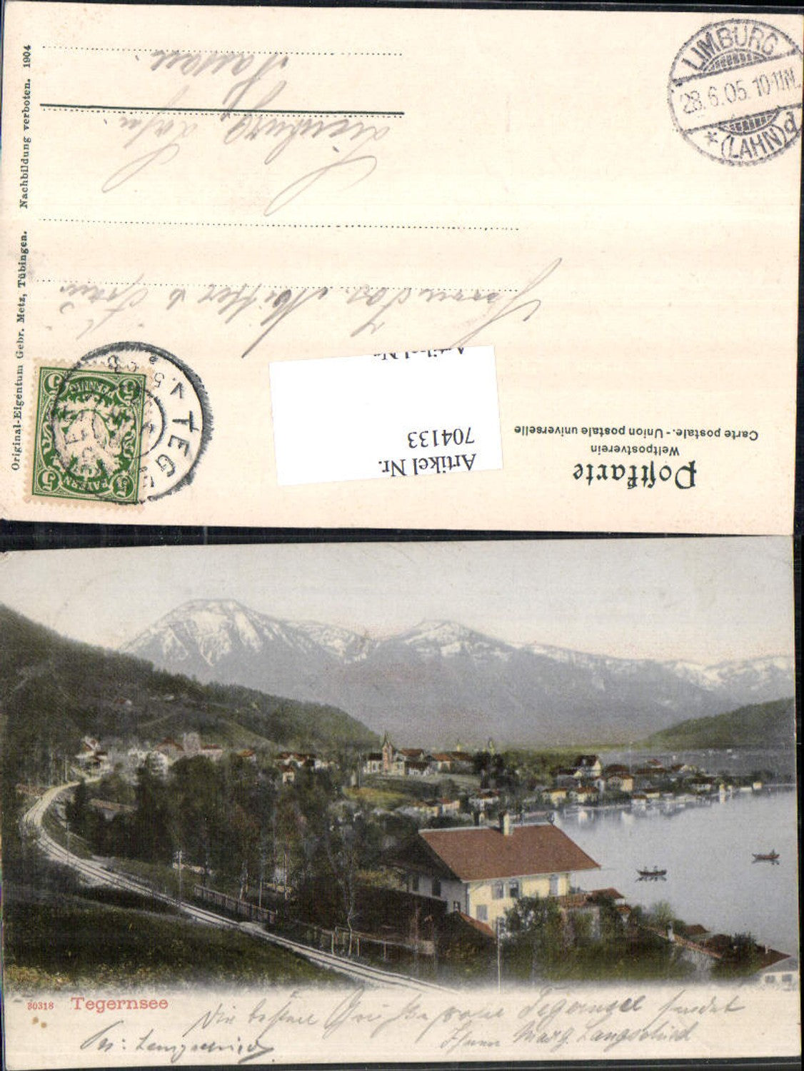 704133 Tegernsee Partie 1900 Stp. Limburg