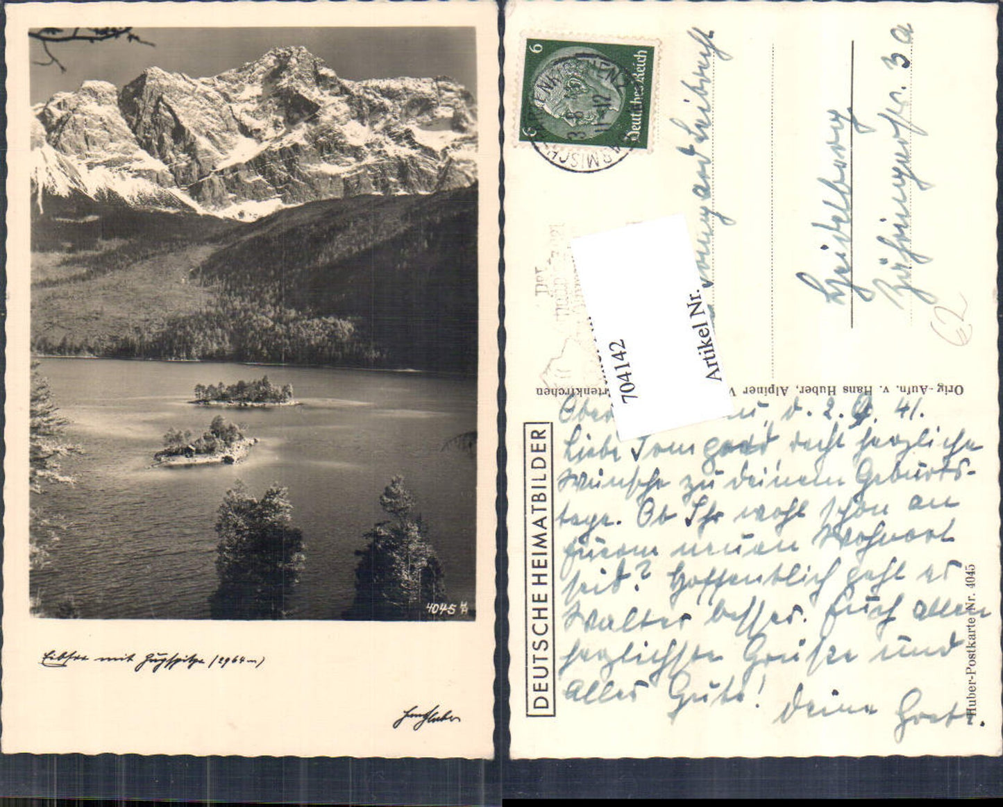 704142 Eibsee bei Oberstdorf Zugspitze Garmisch Partenkirchen