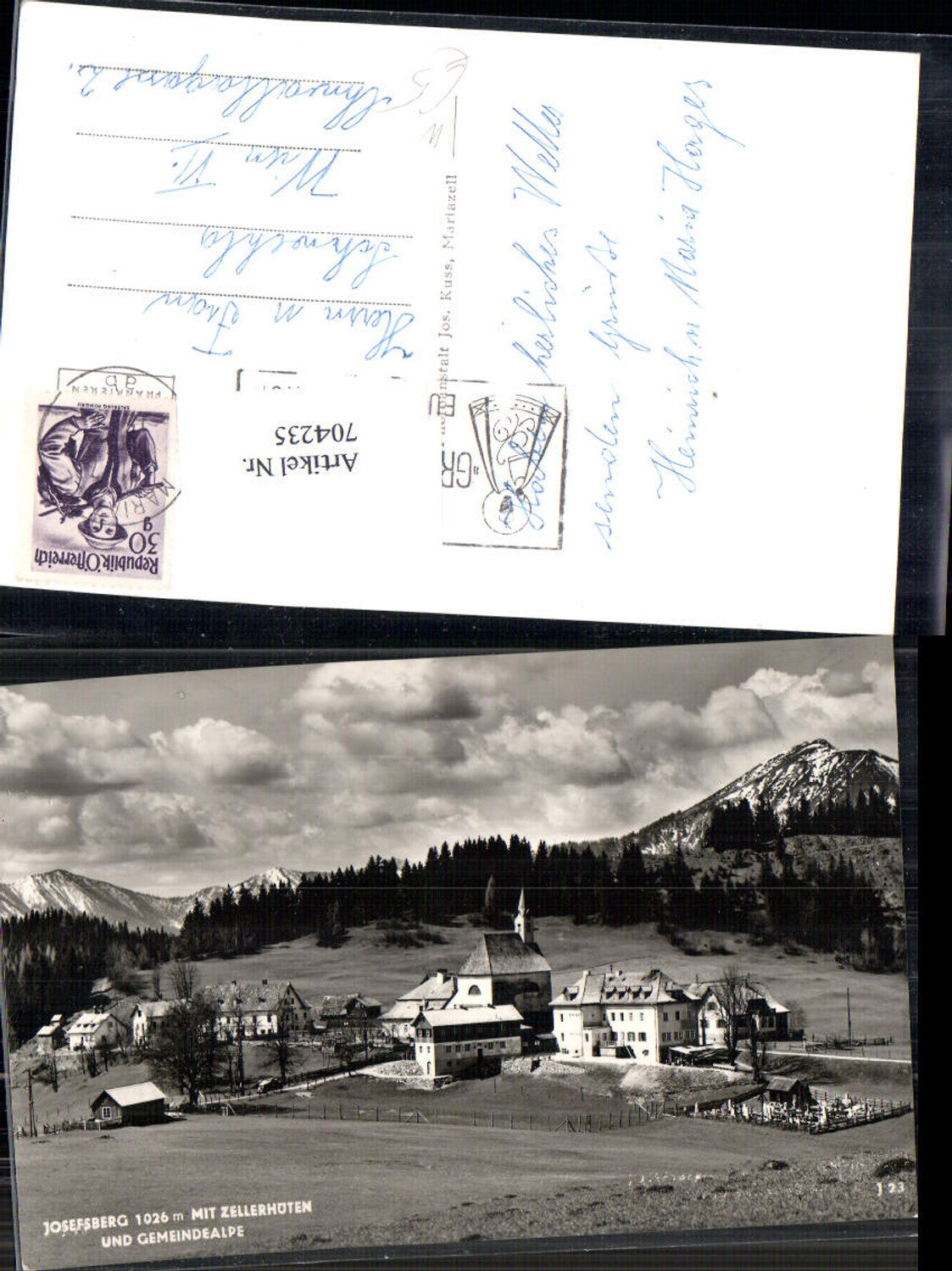 704235 Josefsberg bei Wienerbruck Puchenstuben am Ötscher Zellerhütten