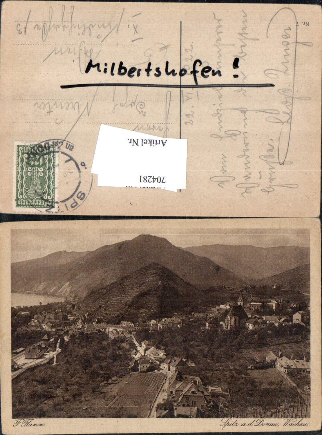 704281 Spitz an der Donau Wachau pub F. Flamm