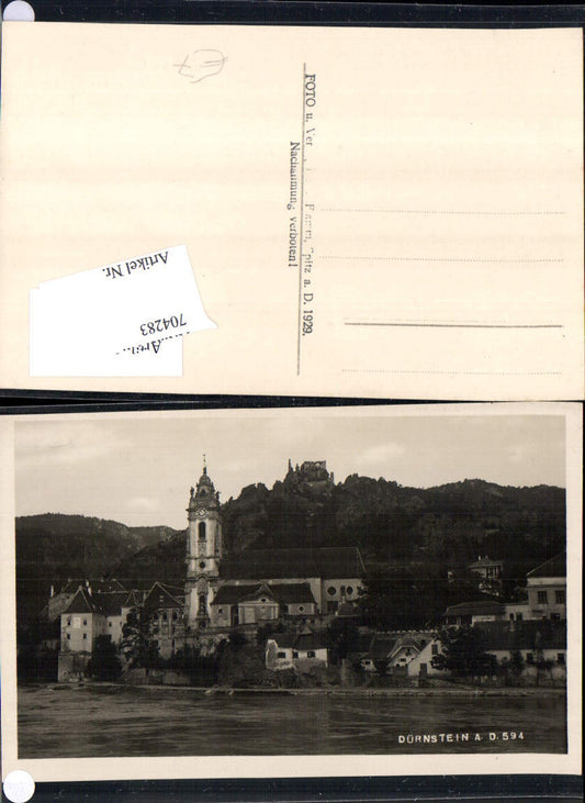 704283 seltene Foto-AK Dürnstein an der Donau wachau