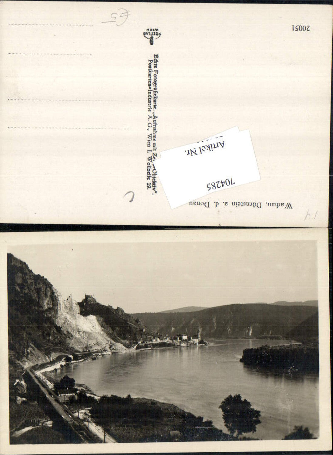 704285 Wachau Dürnstein in der Wachau Donau Donauuferbahn