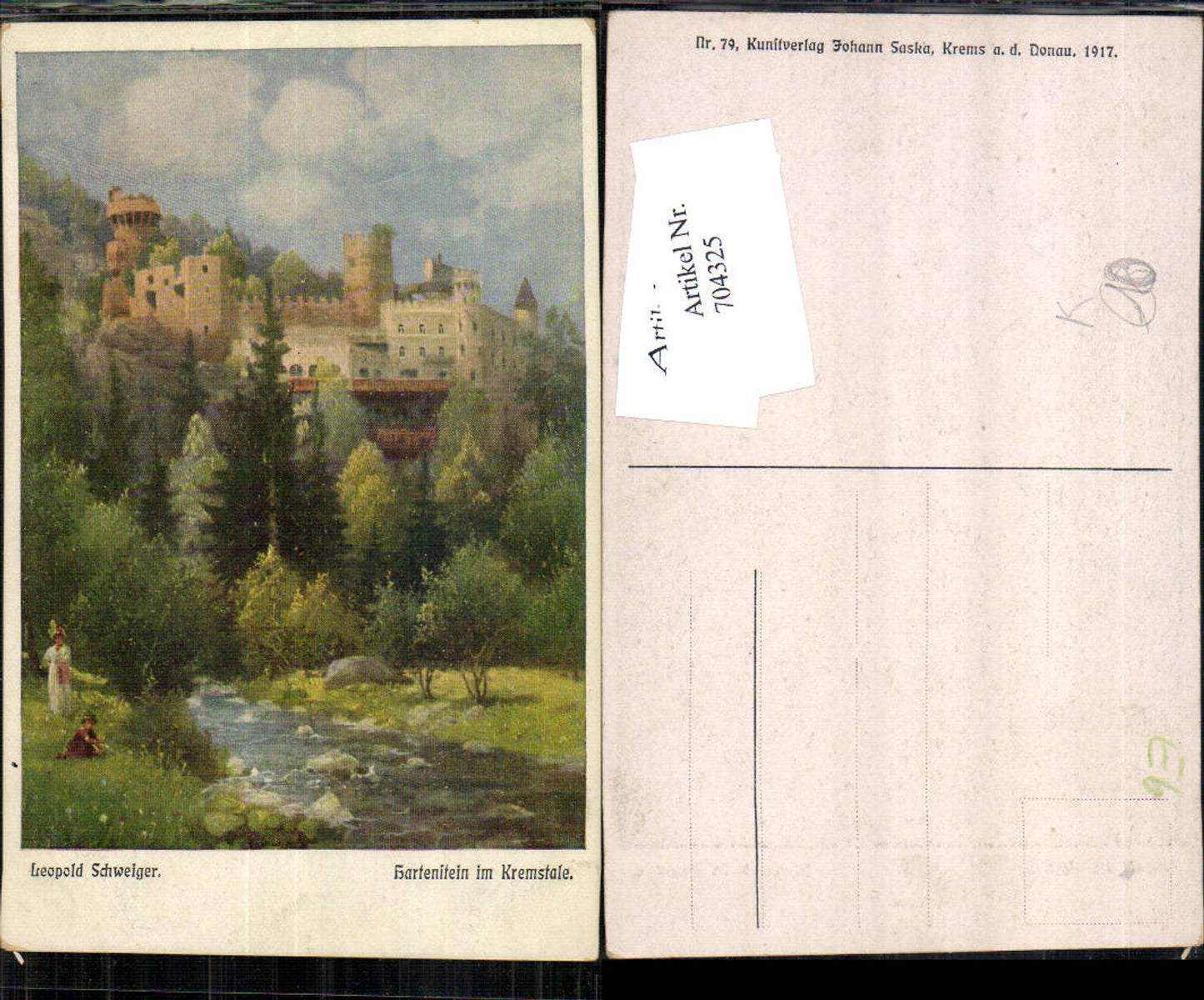 704325 Künstler AK Leopold Schweiger Hartenstein im Kremstal Krems Weinzierl am Walde