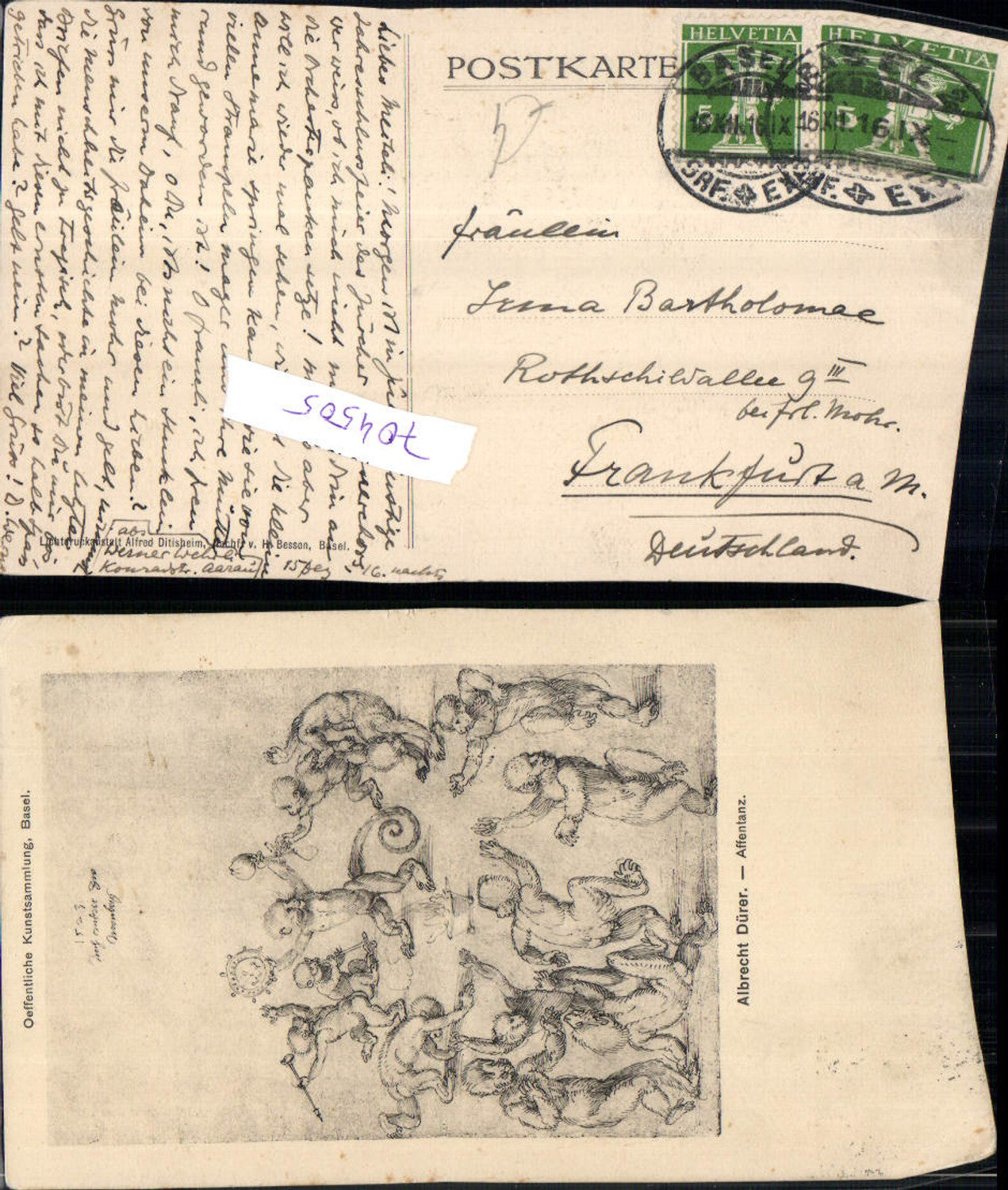 704505 Künstler AK Albrecht Dürer Affentanz