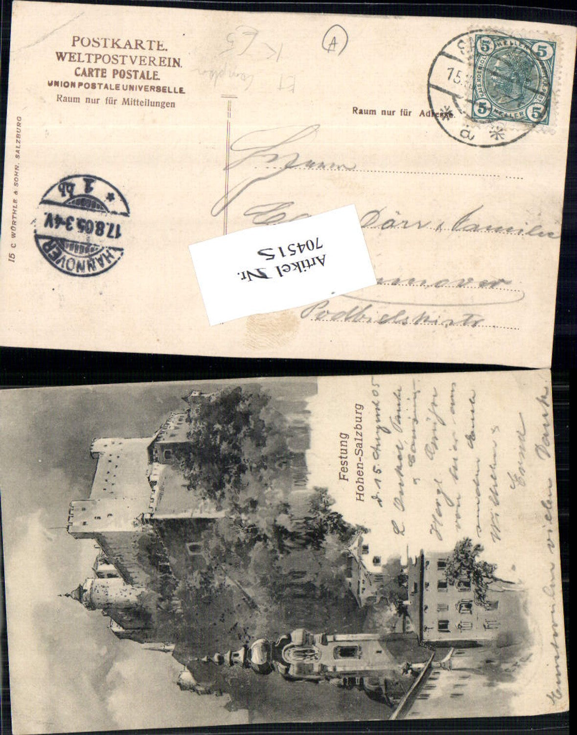704515 Künstler AK E.T. Compton Salzburg Festung Hohensalzburg