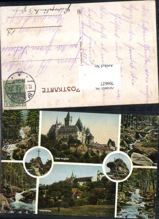 704627 Schloss Wernigerode Ilsenburg Harz Stp. Staßfurt