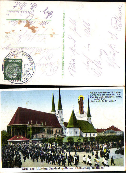 704699 Altötting Gnadenkapelle Umzug gel Maria Schmolln Braunau am Inn