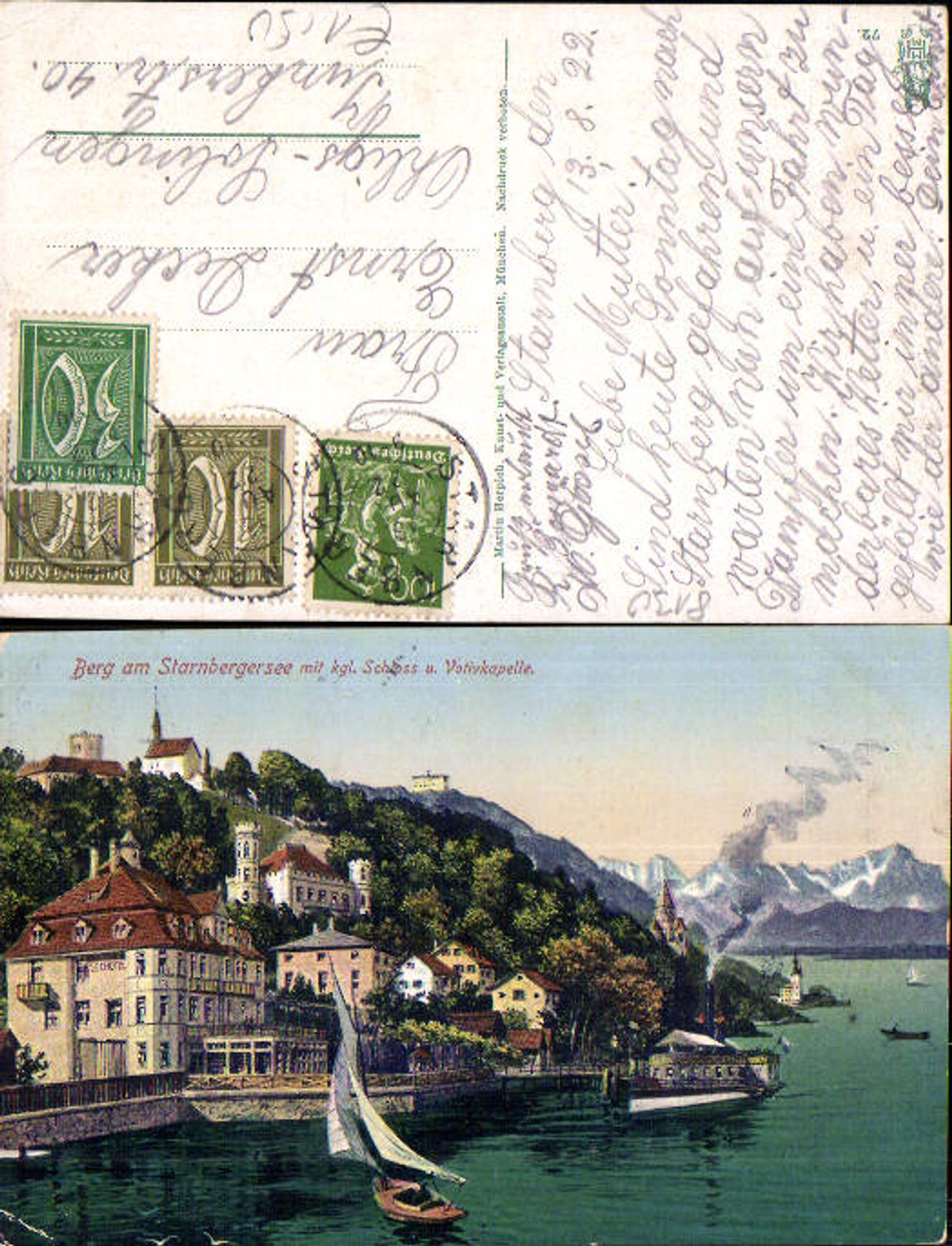 704715 Berg am Starnbergersee bei Starnberg Votivkapelle gel Ohligs Solingen
