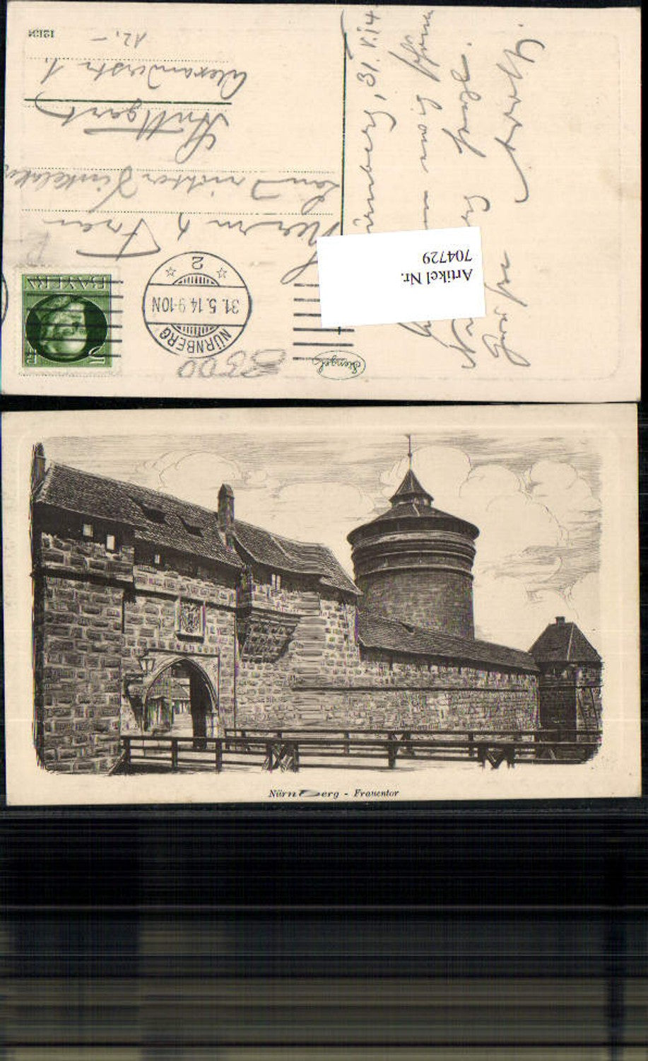 704729 Künstler AK Nürnberg Frauentor