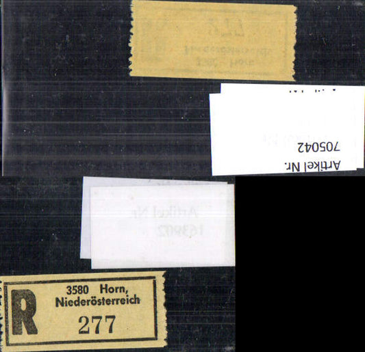705042 Registration slip, Reko slip, R slip, Horn, Lower Austria