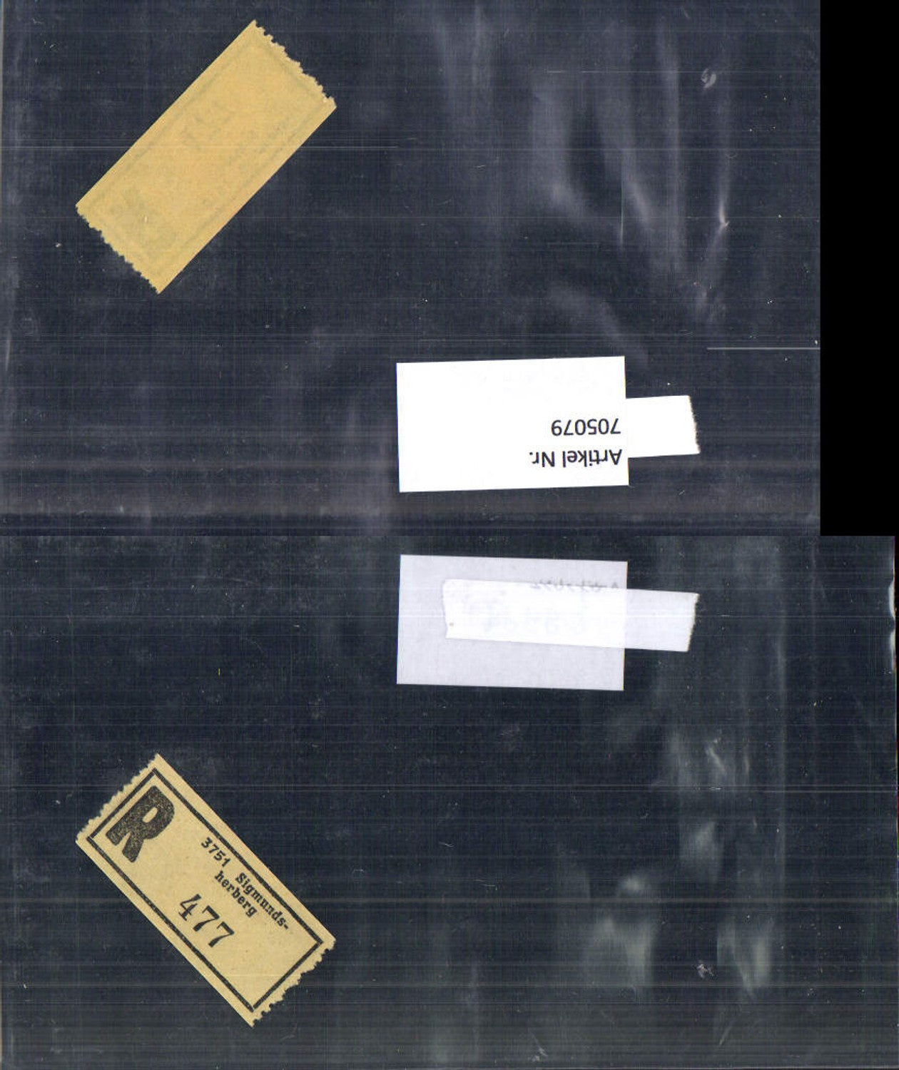705079 Registration slip Reko slip R-slip Sigmundsherberg