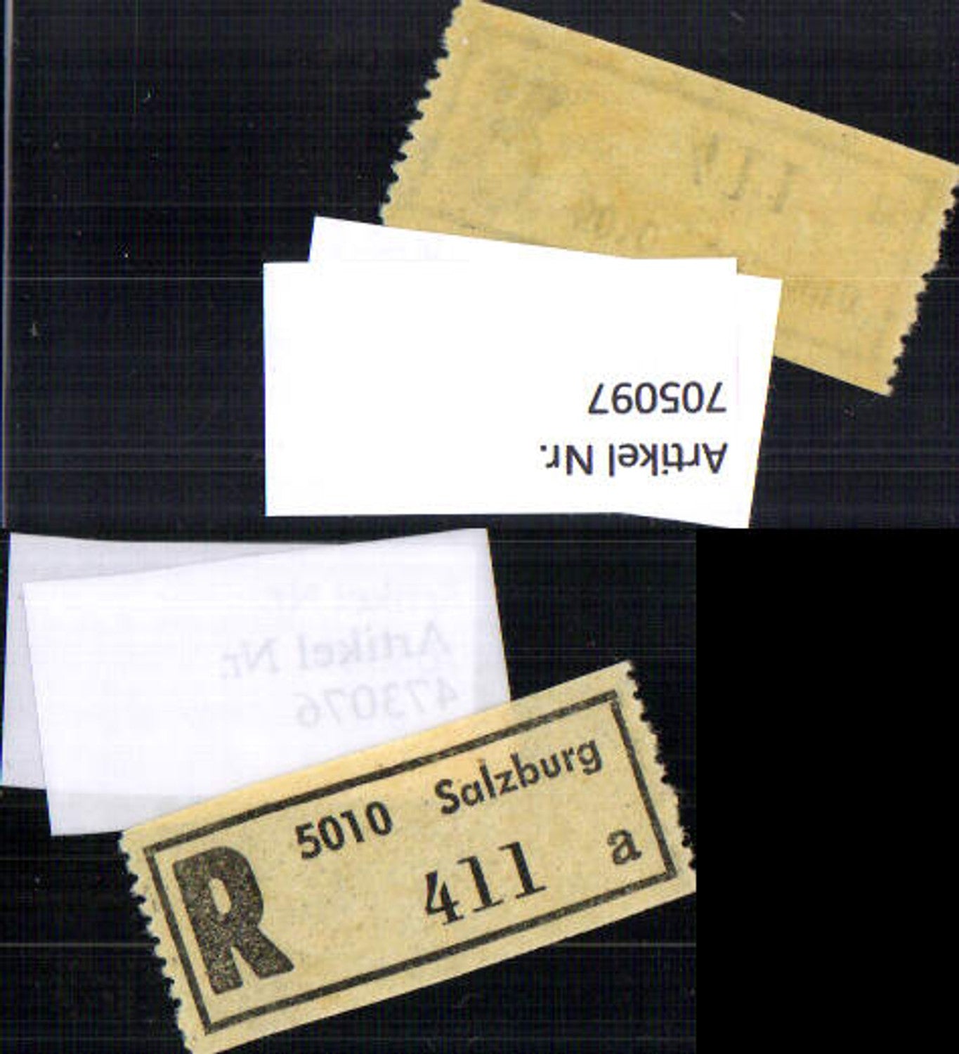 705097 Registration slip Reko slip R-slip Salzburg