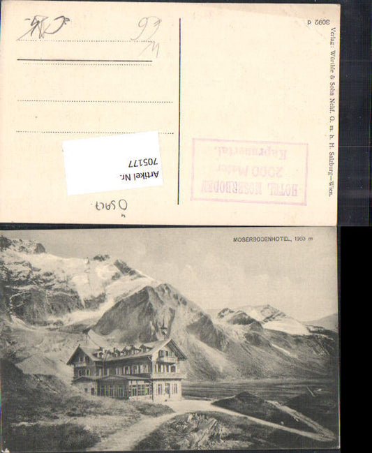 705177 Moserboden Hotel Kaprun Kaprunertal Zell am See