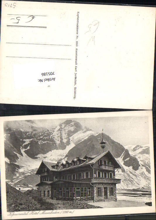 705186 Kaprunertal Kaprun Hotel Moserboden Zell am See