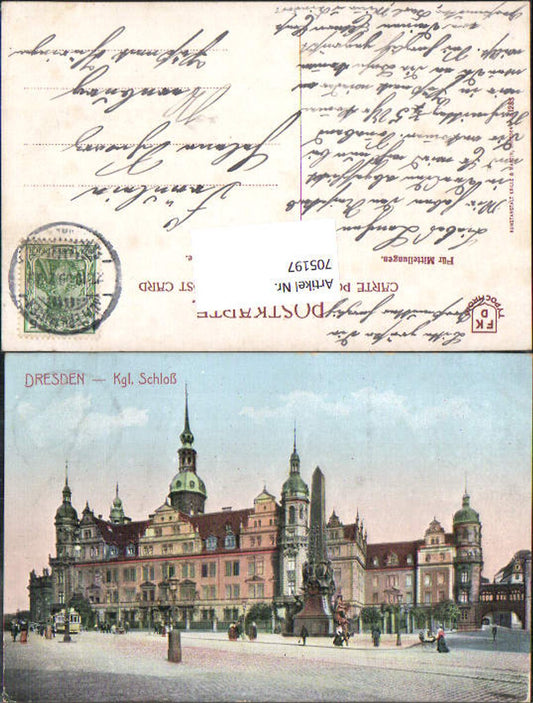 705197 Dresden Schloß Partie Straße