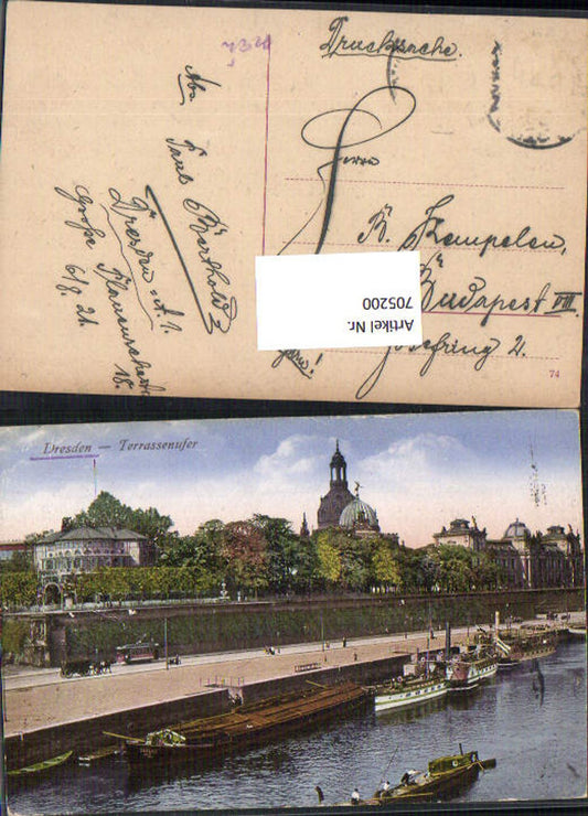 705200 Dresden Terrassenufer Dampfer