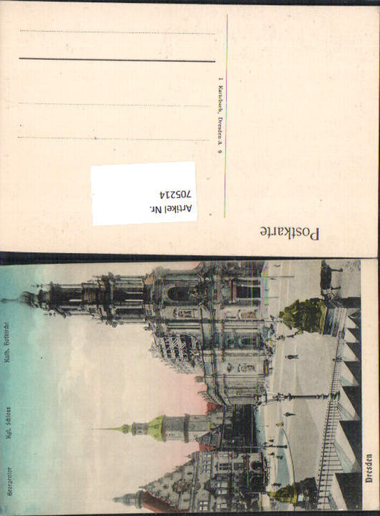 705214 Dresden Georgentor Hofkirche 1905