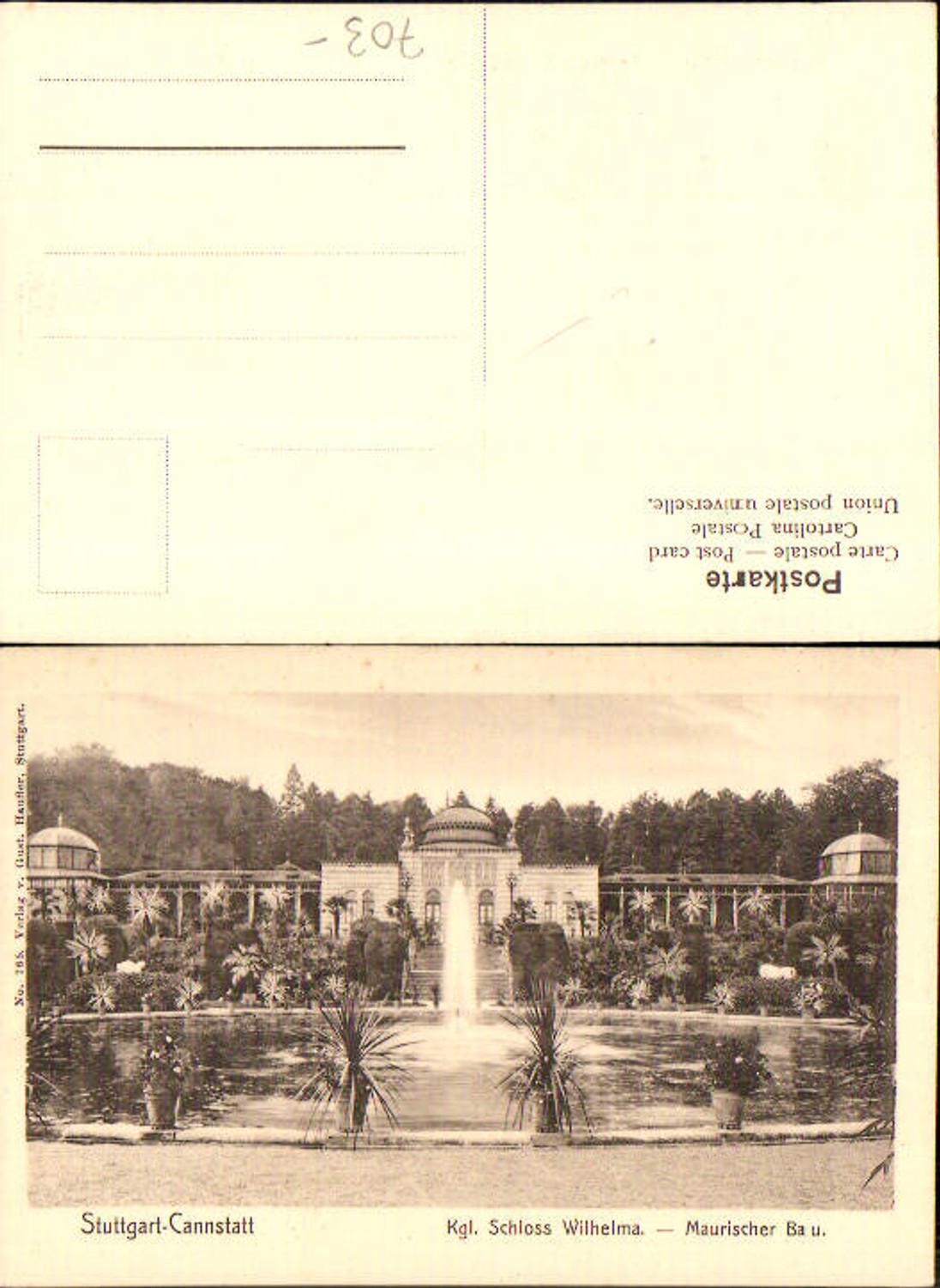 705235 Stuttgart Cannstatt Wilhelma