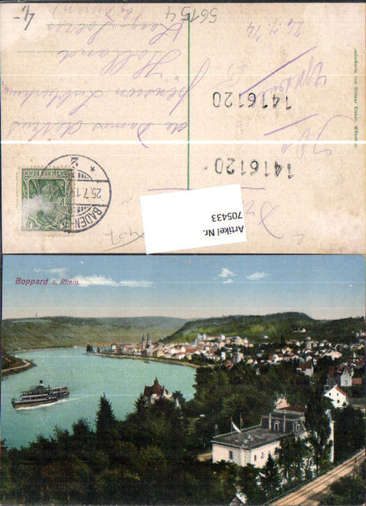 705433 Boppard a. Rhein Schiff Dampfer