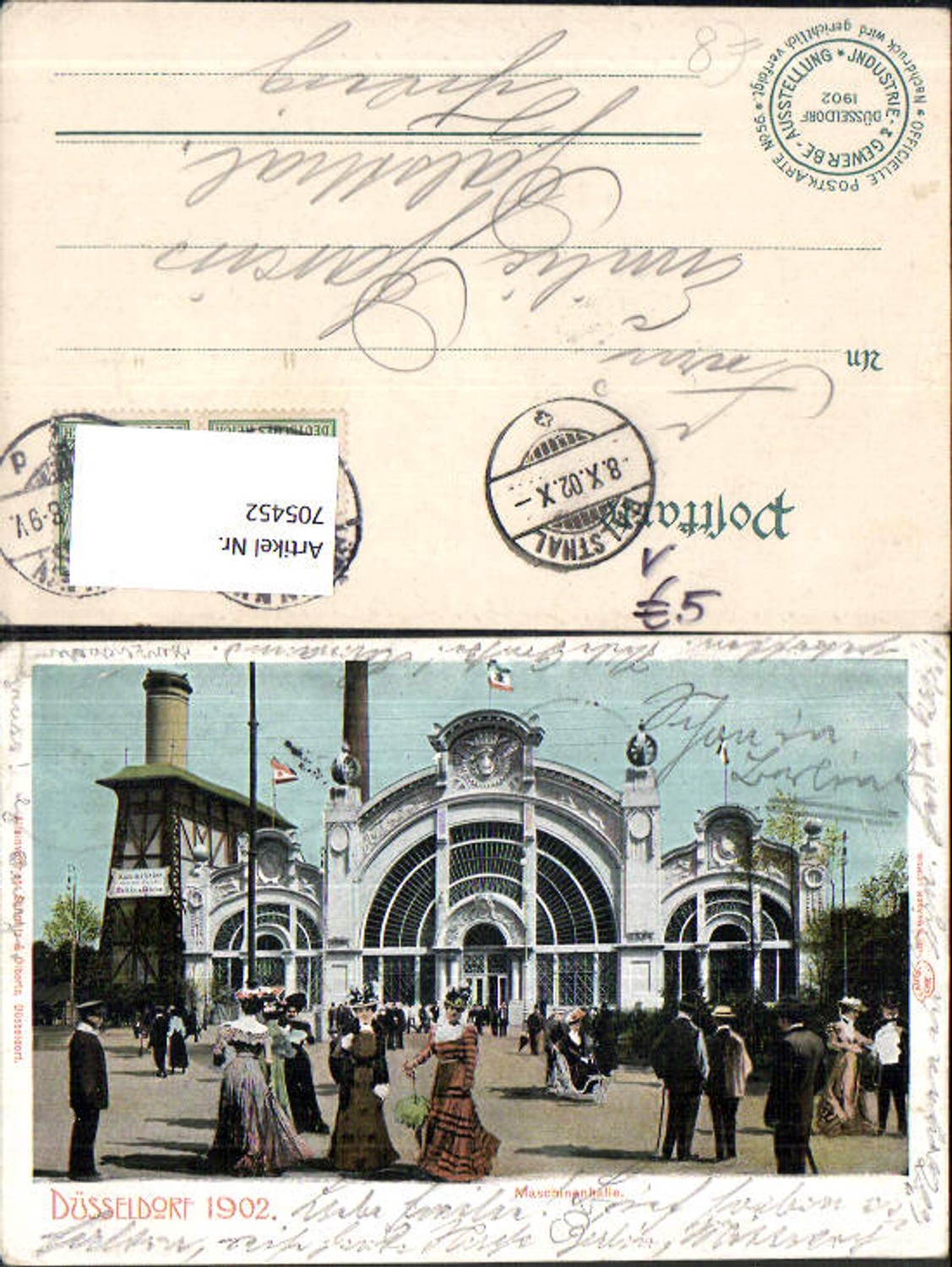 705452 Düsseldorf 1902 Maschinenhalle