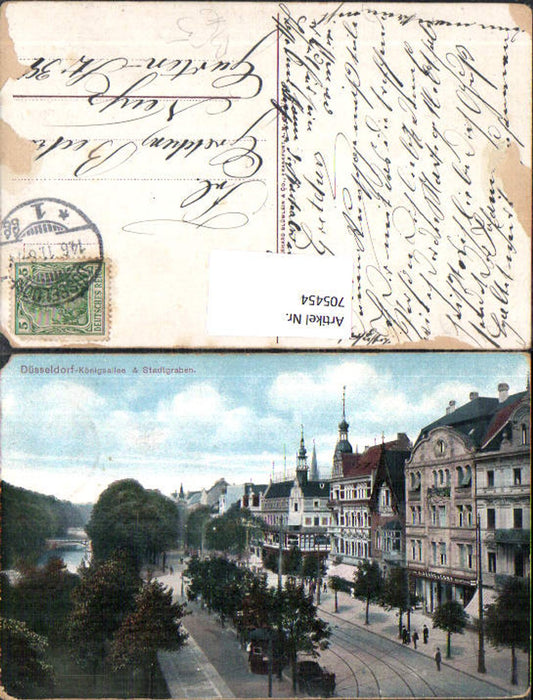 705454 Düsseldorf Königsallee Stadtgraben