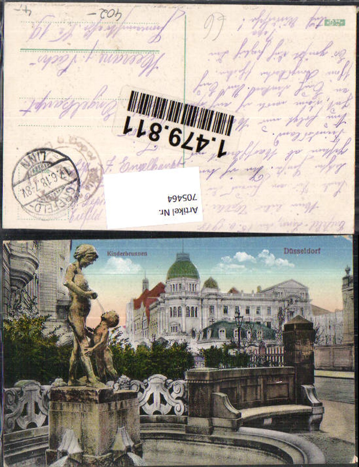 705464 Düsseldorf Kinderbrunnen Brunnen