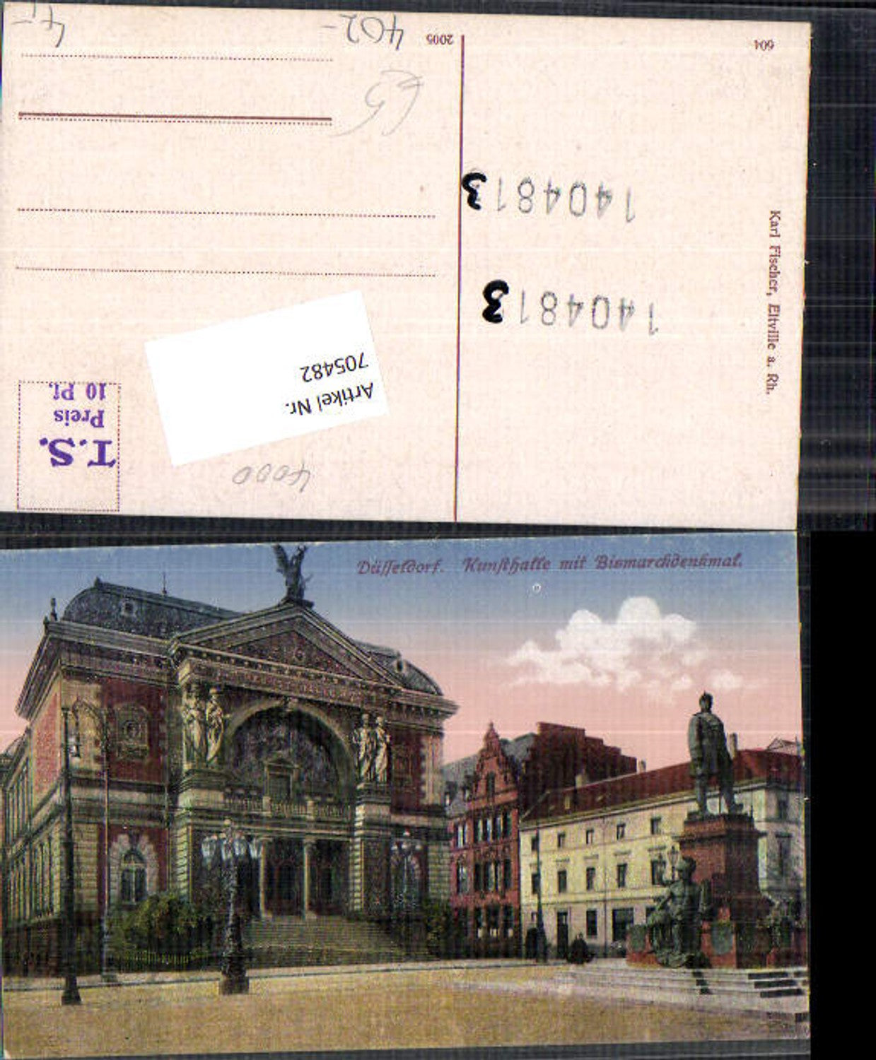 705482 Düsseldorf Kunsthalle Bismarck Denkmal