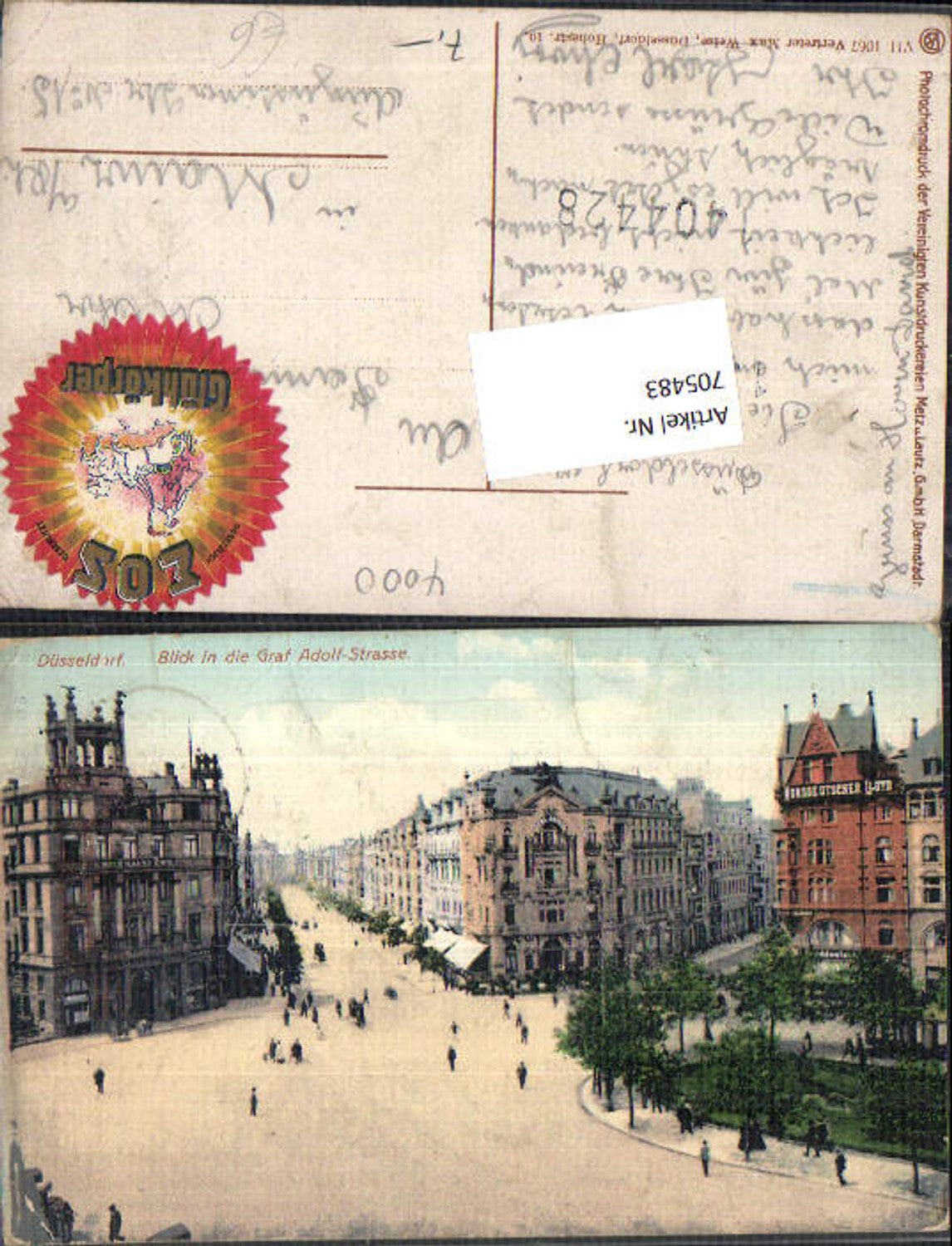 705483 Düsseldorf Graf Adolf Straße Reklame EOS Glühkörper Licht