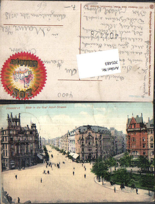 705483 Düsseldorf Graf Adolf Straße Reklame EOS Glühkörper Licht