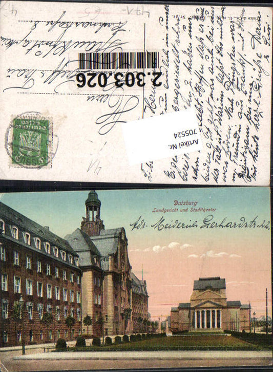 705524 Duisburg Landgericht Stadttheater Theater