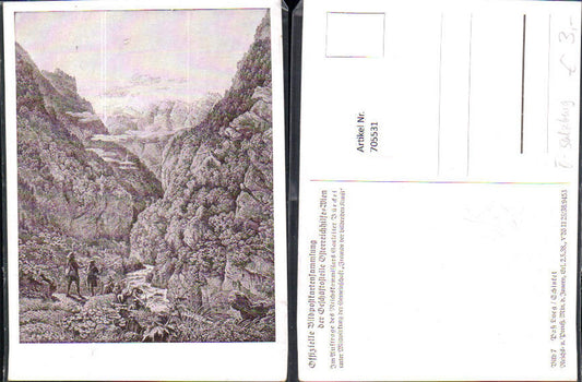 705531 Künstler AK Schinkel Paß Lueg b. Golling Unken Lofer Bildpostkartensammlung