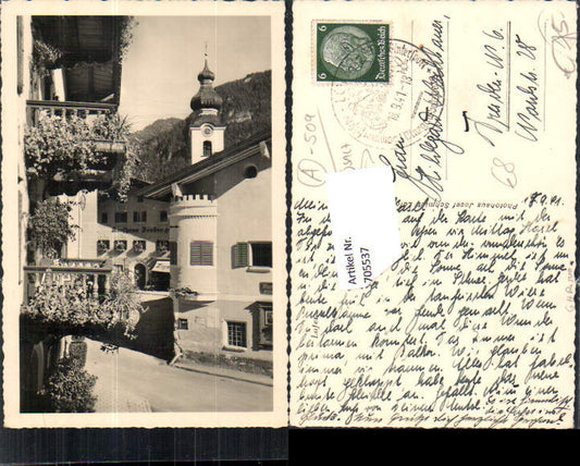 705537 Lofer Straßenpartie m. Erker Kaufhaus