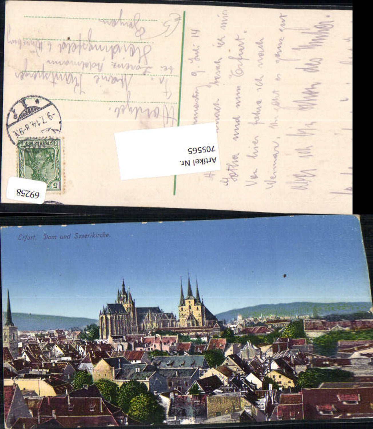 705565 Erfurt Dom Severikirche gel Heidingsfeld Würzburg