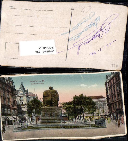 705587 Frankfurt am Main Goethe denkmal