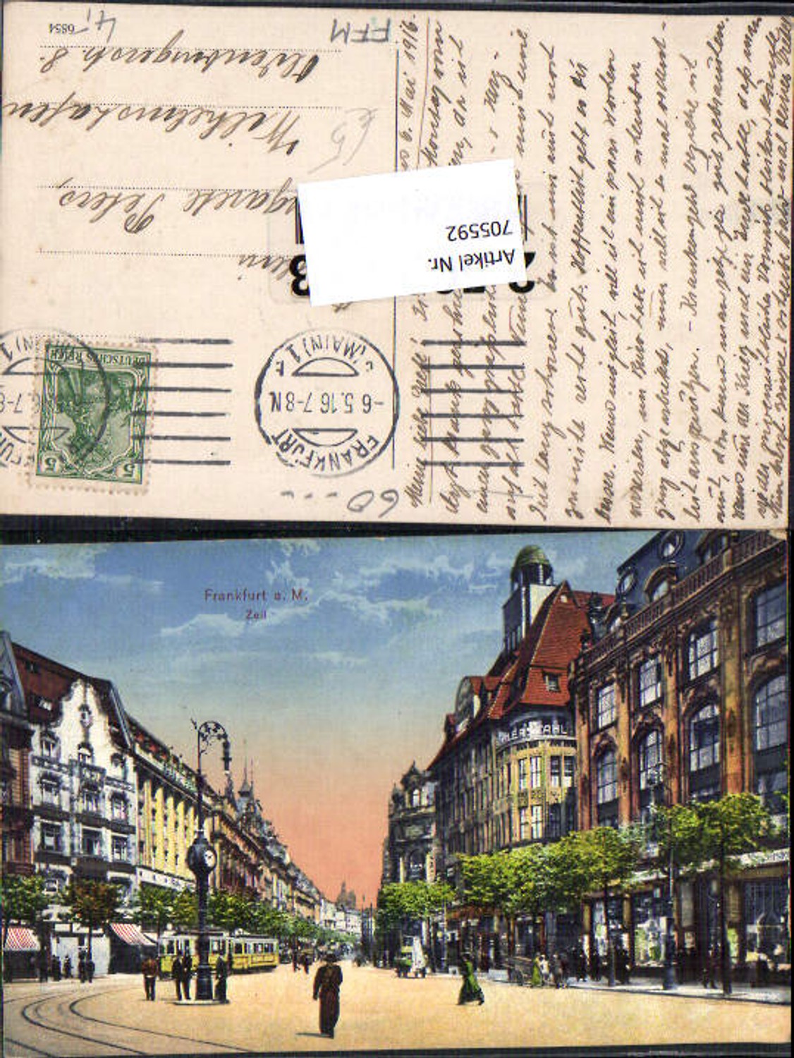 705592 Frankfurt am Main Zeil Straßenbahn