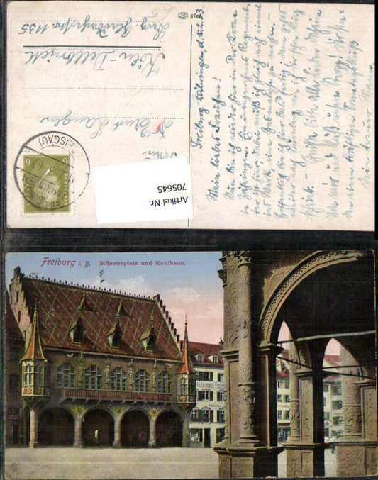 705645 Freiburg im Breisgau Münsterplatz and department store