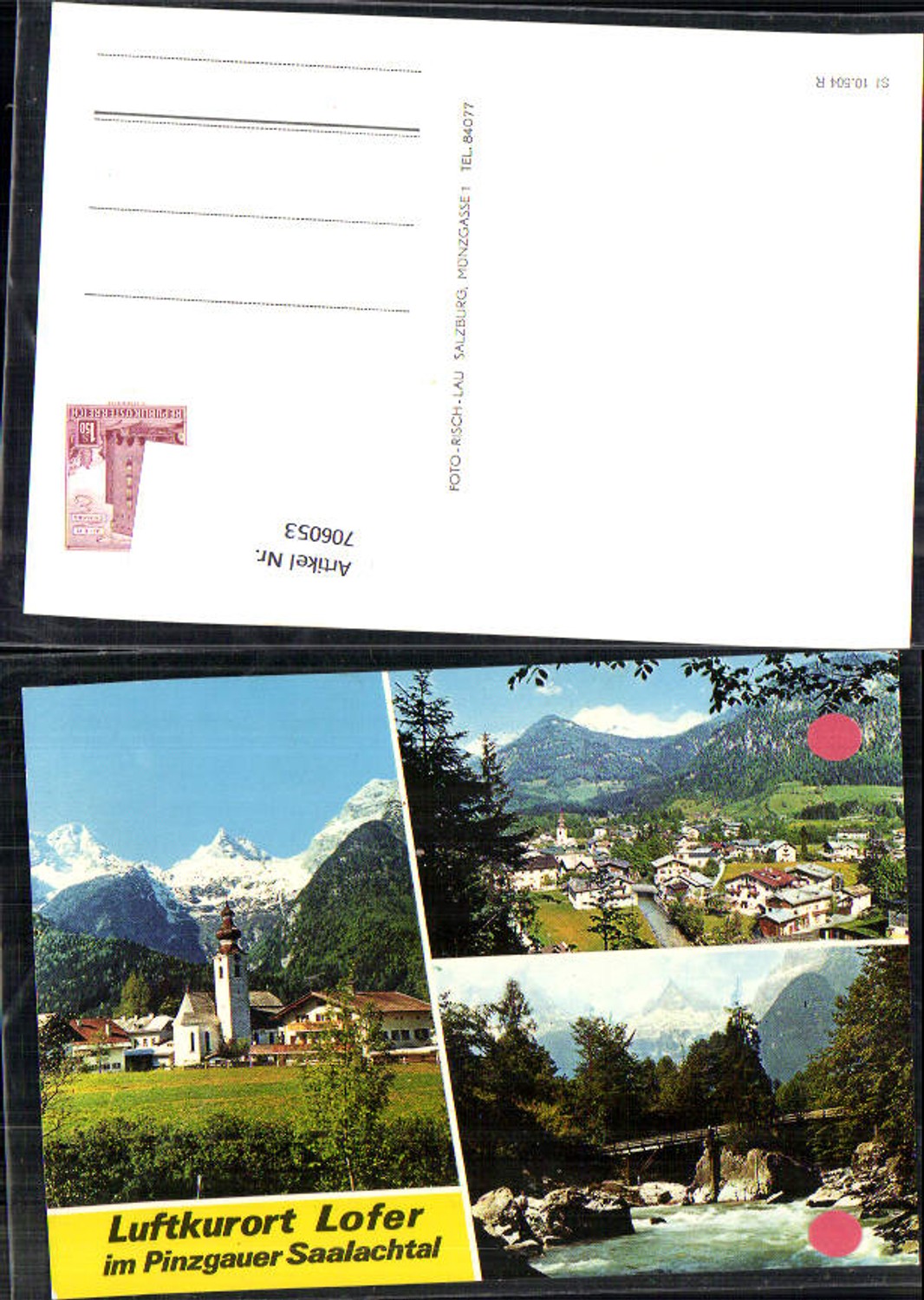 706053 Mehrbild AK Lofer im Pinzgauer Saalachtal